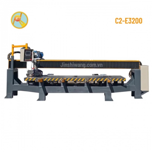 Máy cắt cầu đá, gạch CNC tự động 2 lưỡi cắt Baotao khổ 3m2 C2-E3200