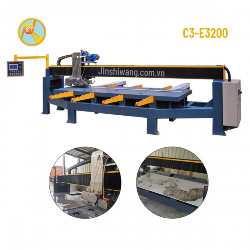 Máy cắt cầu đá gạch CNC tự động Baotao 3 đĩa cắt khổ 3m2 C3-E3200