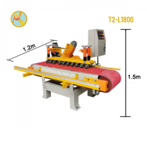 Máy mòi líp gạch băng tải 2 động cơ Baotao khổ 1m8 T2-L1800