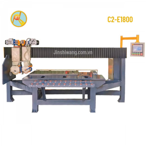 Máy cắt cầu gạch, đá CNC tự động 2 lưỡi cắt Baotao khổ 1m8 C2-E1800