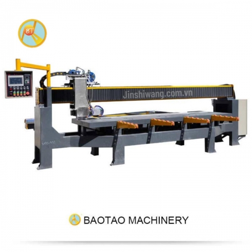 Máy cắt cầu đá, gạch CNC tự động 2 lưỡi cắt Baotao khổ 3m2 C2-E3200