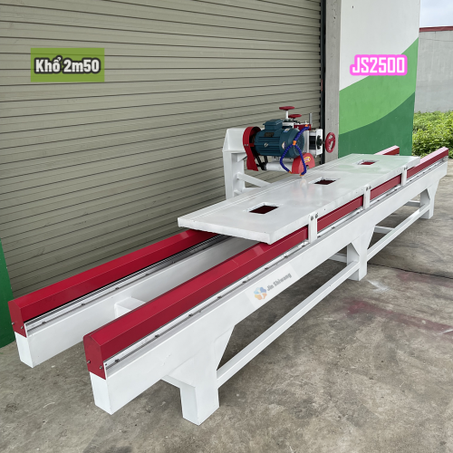 Máy Cắt Gạch Đá Đa Năng Bàn Đẩy Khổ 2m5 - JS2500 Công Suất 4.0KW 3 Pha