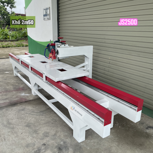 Máy Cắt Gạch Đá Đa Năng Bàn Đẩy Khổ 2m5 - JS2500 Công Suất 4.0KW 3 Pha