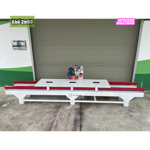 Máy Cắt Gạch Đá Đa Năng Bàn Đẩy Khổ 2m5 - JS2500 Công Suất 4.0KW 3 Pha