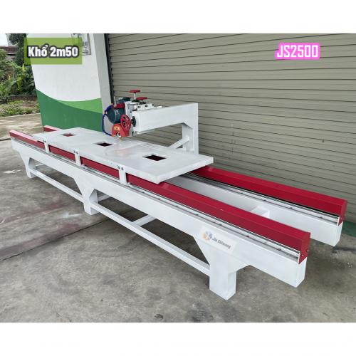 Máy Cắt Gạch Đá Đa Năng Bàn Đẩy Khổ 2m5 - JS2500 Công Suất 4.0KW 3 Pha