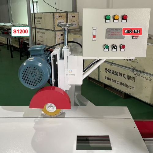 Máy cắt gạch – cắt đá đẩy bàn khổ 1m2 S1200 điện 1 pha 220V, 3 pha 380V