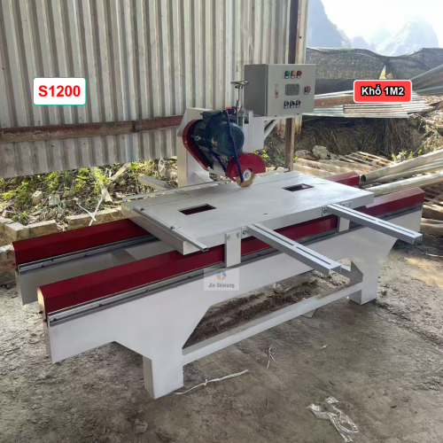 Máy cắt gạch bàn đảy khổ 1m2 S1200 điện 3 pha công suất 4hp.