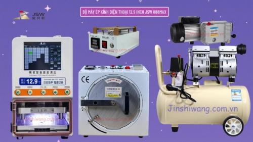 Trọn bộ máy ép kính điện thoại 12 inch JSW 888MAX mới 2026