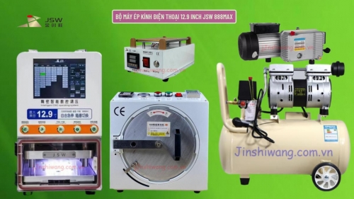 Trọn bộ máy ép kính điện thoại 12 inch JSW 888MAX mới 2026