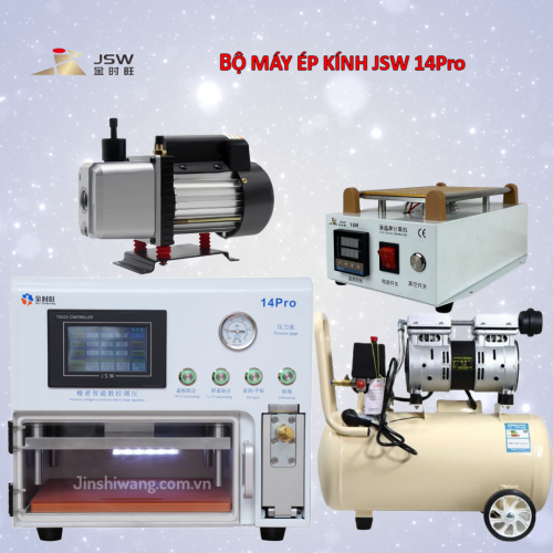 Trọn bộ máy ép kính điện thoại JSW 14Pro mới 2026