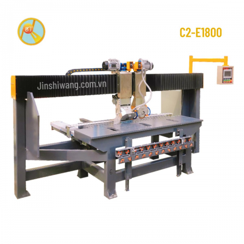 Máy cắt cắt cầu gạch đá Baotao C2-E1800 hai đĩa cắt khổ 1m8.