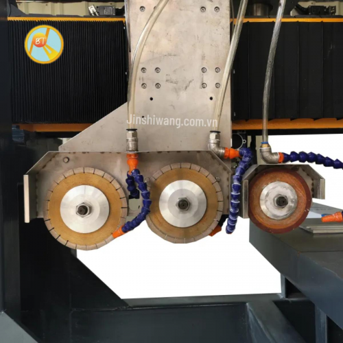 Máy cắt cầu đá, gạch CNC tự động 2 lưỡi cắt khổ 3m2 C2-E3200