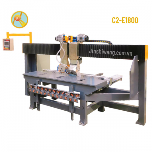 Máy cắt cắt cầu gạch đá Baotao C2-E1800 hai đĩa cắt khổ 1m8.