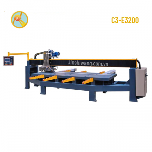 Máy cắt cầu đá, gạch CNC tự động 3 lưỡi cắt khổ 3m2 C3-E3200