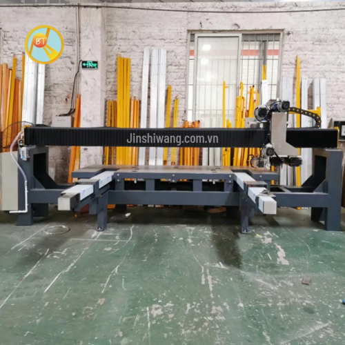 Máy cắt cầu đá, gạch CNC tự động 2 lưỡi cắt khổ 3m2 C2-E3200