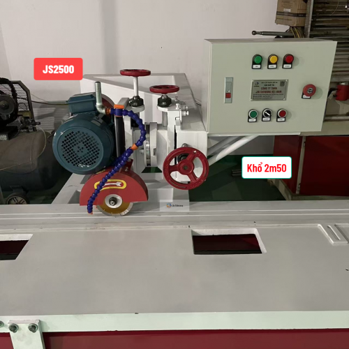 Máy cắt gạch cắt đá đảy bàn JS2500 cắt khổ 2m50 4 chức năng.
