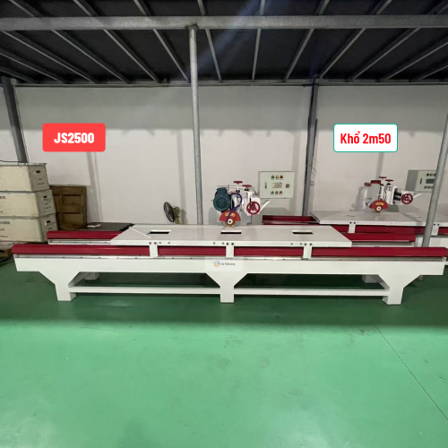 Máy cắt gạch cắt đá đảy bàn JS2500 cắt khổ 2m50 4 chức năng.
