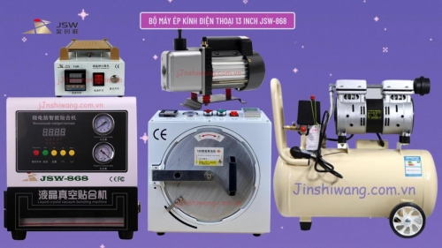 Trọn bộ máy ép kính điện thoại 13 inch JSW-868 mới 2026